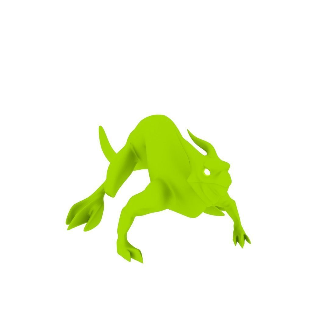 Lizard Dragon SMALL Low-poly 3D model_22