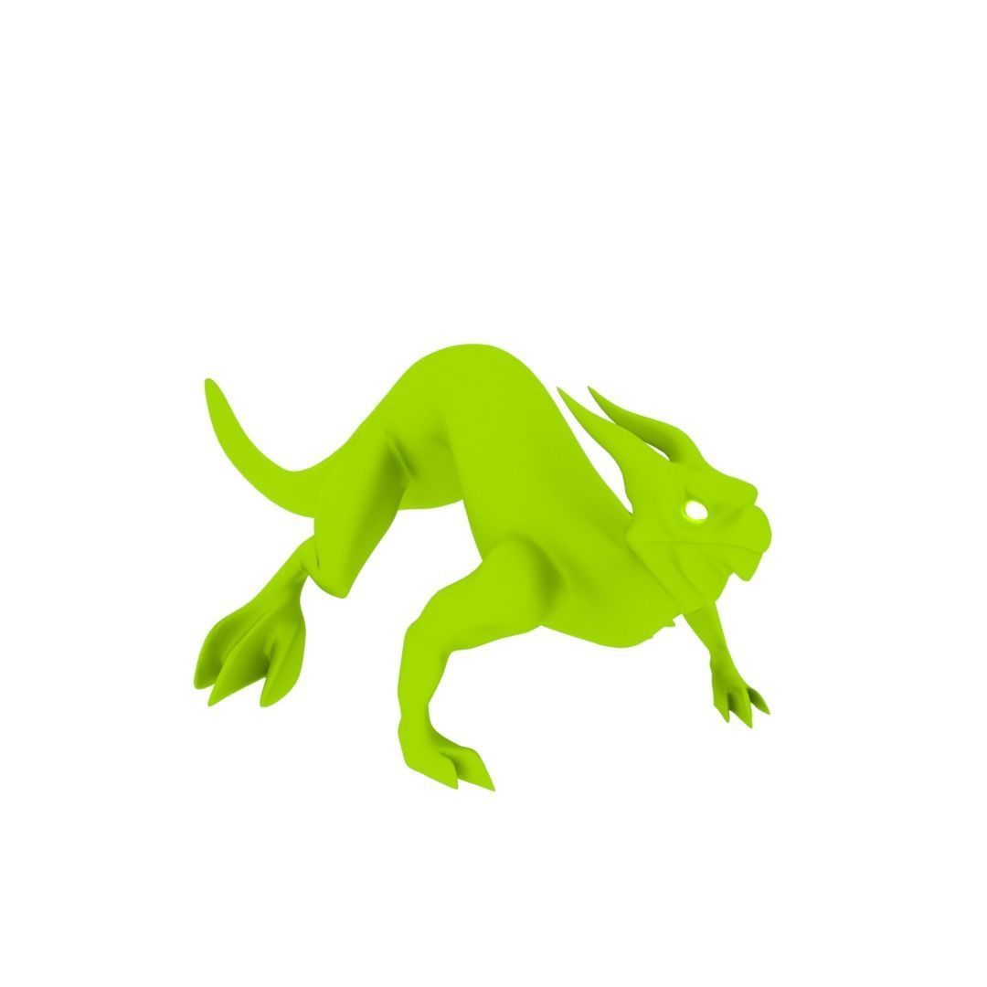 Lizard Dragon SMALL Low-poly 3D model_23