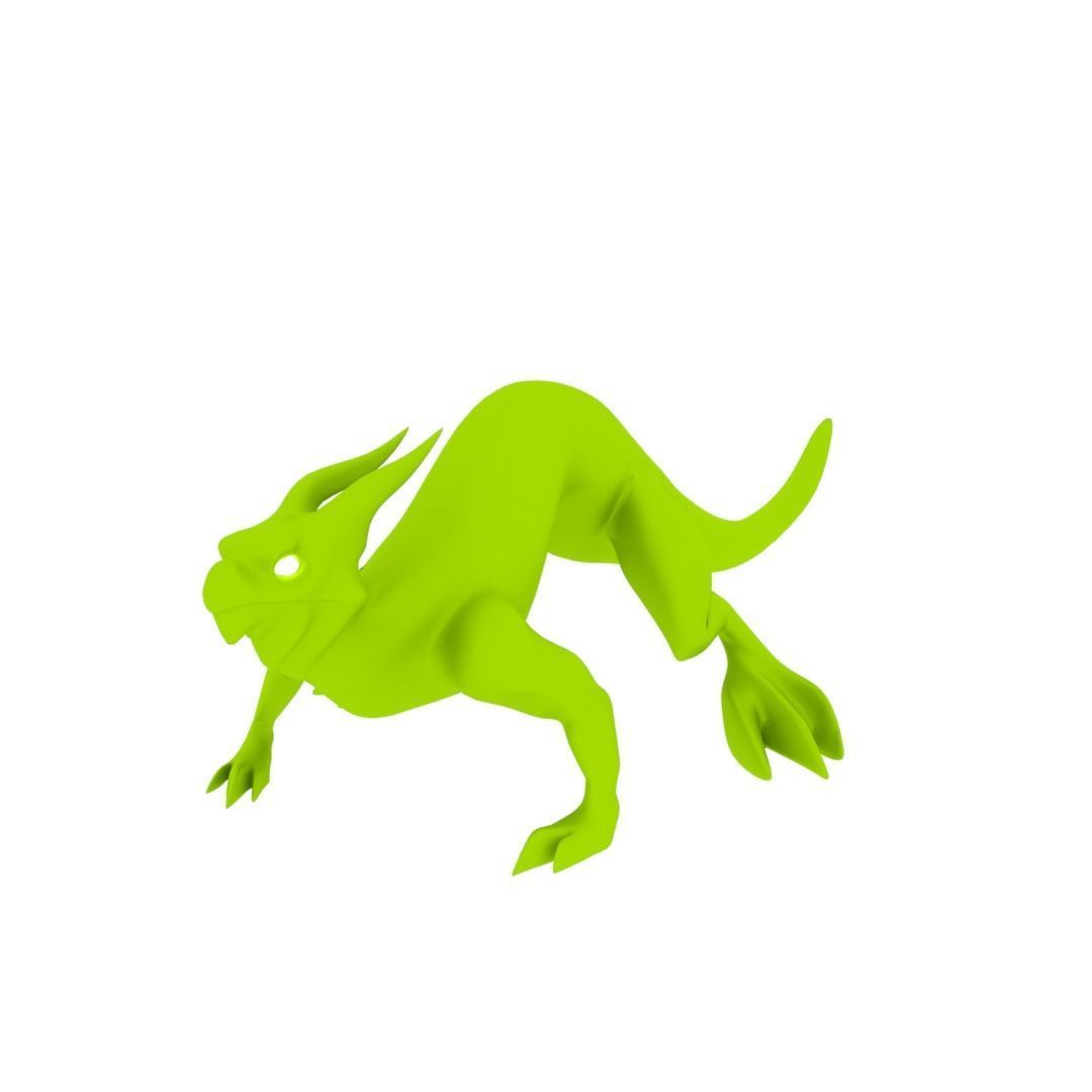 Lizard Dragon SMALL Low-poly 3D model_53