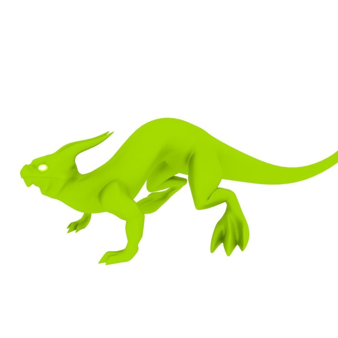 Lizard Dragon SMALL Low-poly 3D model_50