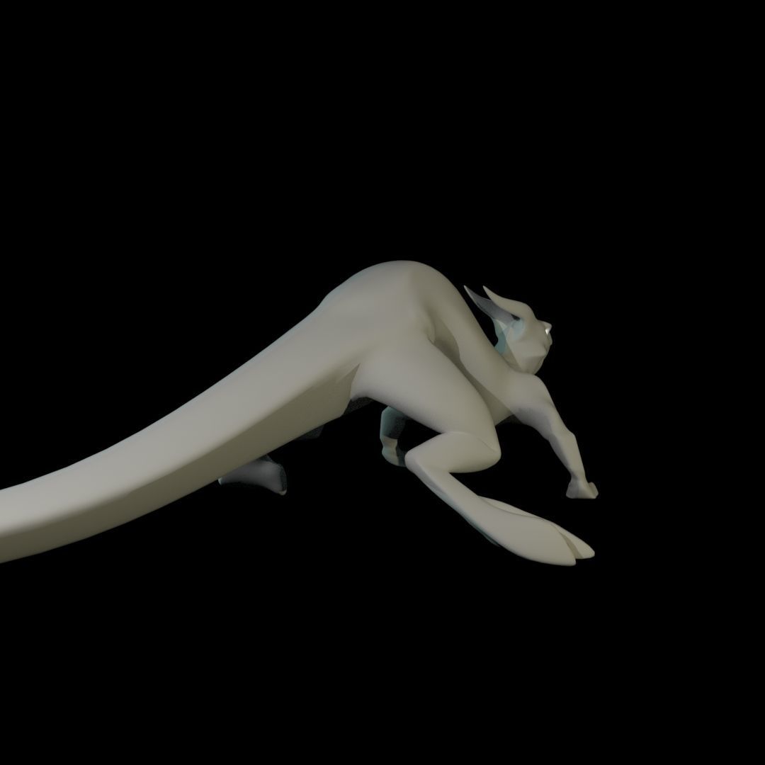 Lizard Dragon SMALL Low-poly 3D model_59