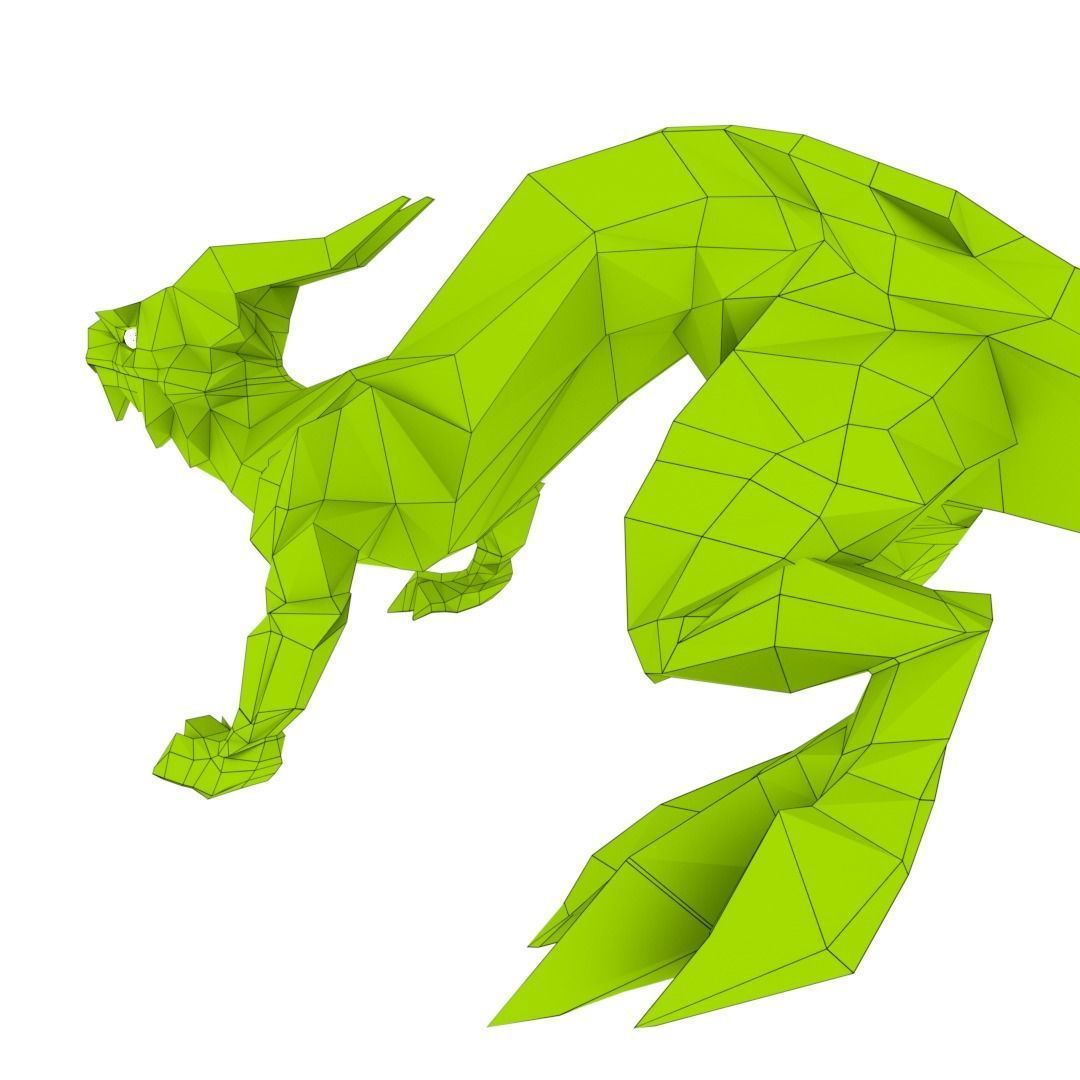 Lizard Dragon SMALL Low-poly 3D model_12