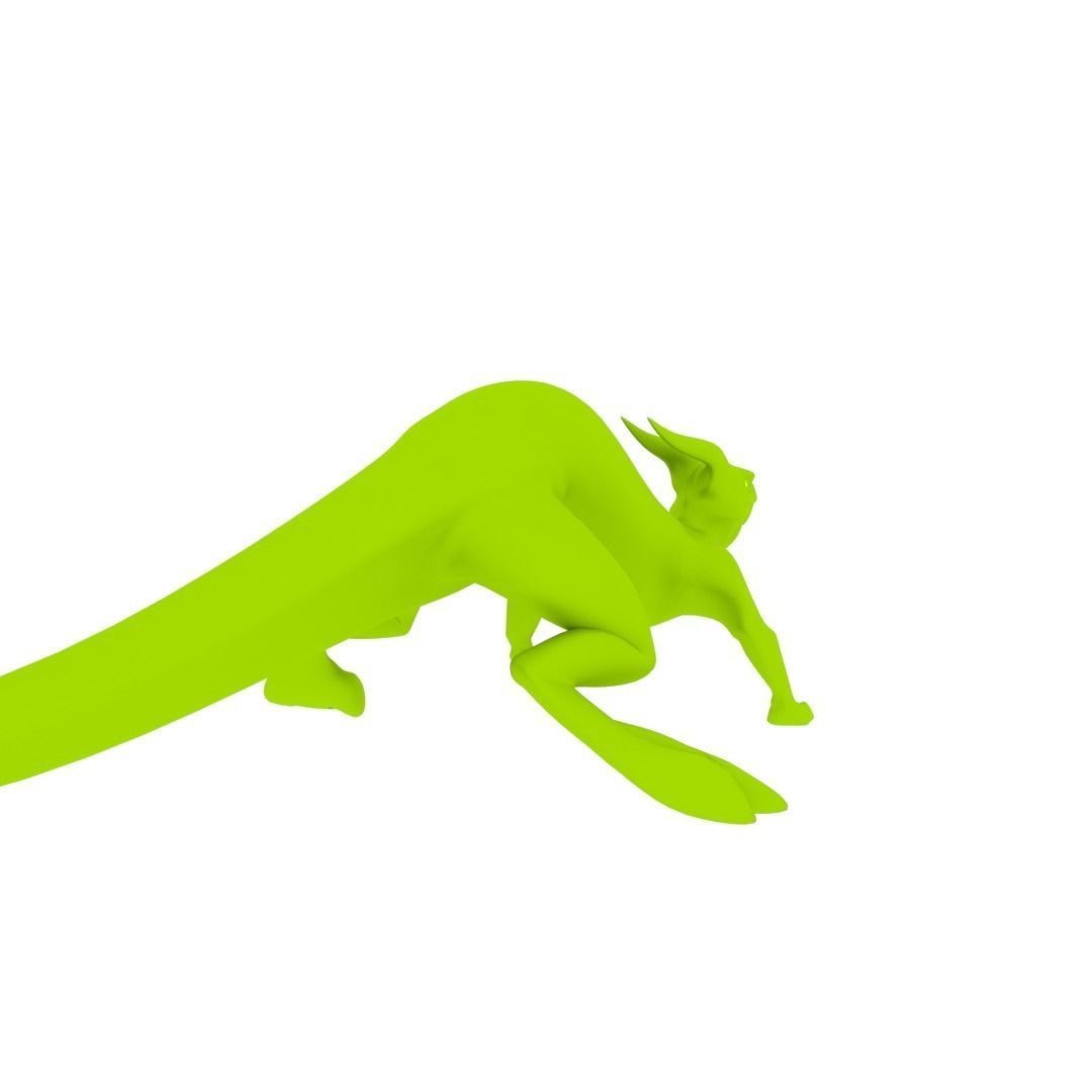 Lizard Dragon SMALL Low-poly 3D model_34