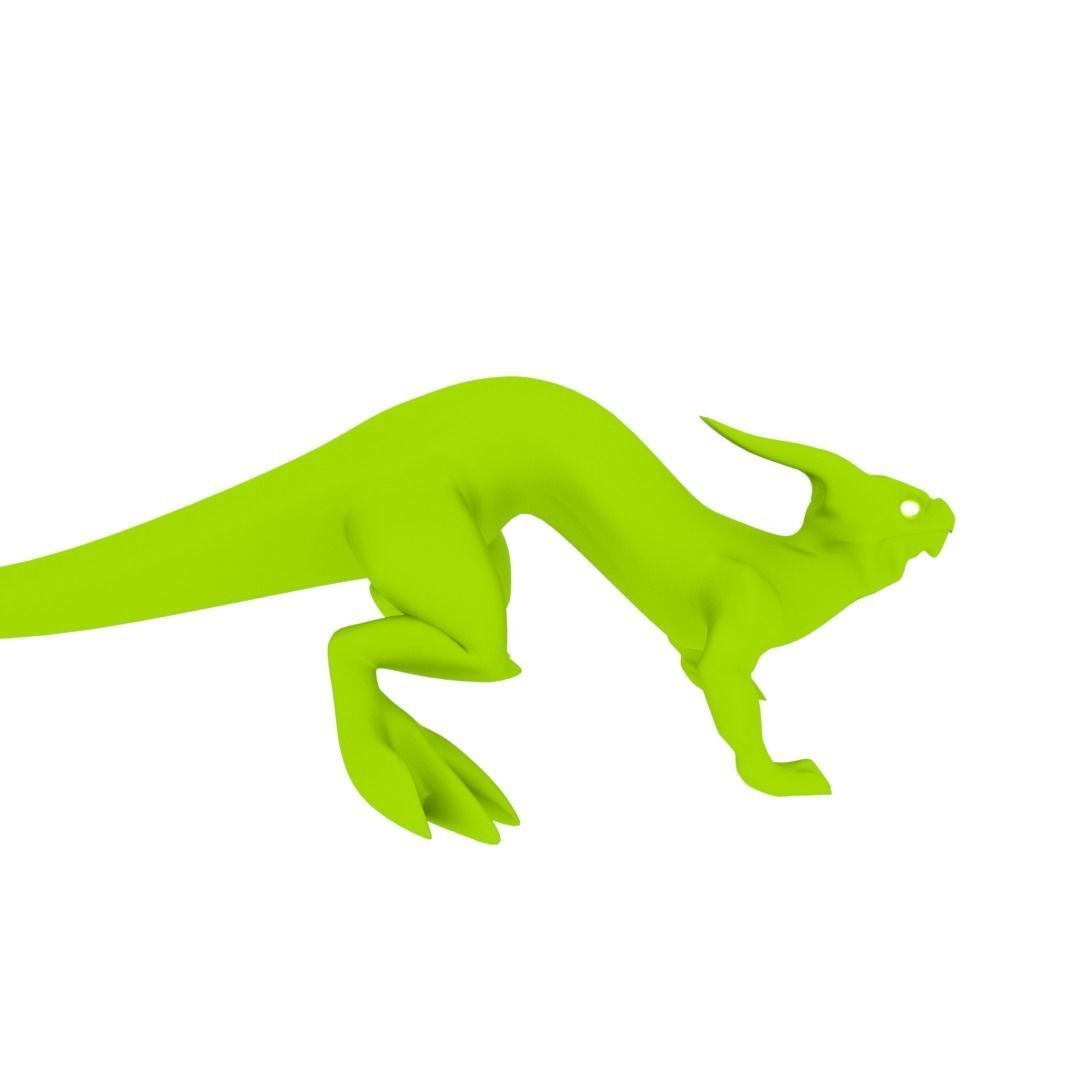 Lizard Dragon SMALL Low-poly 3D model_29