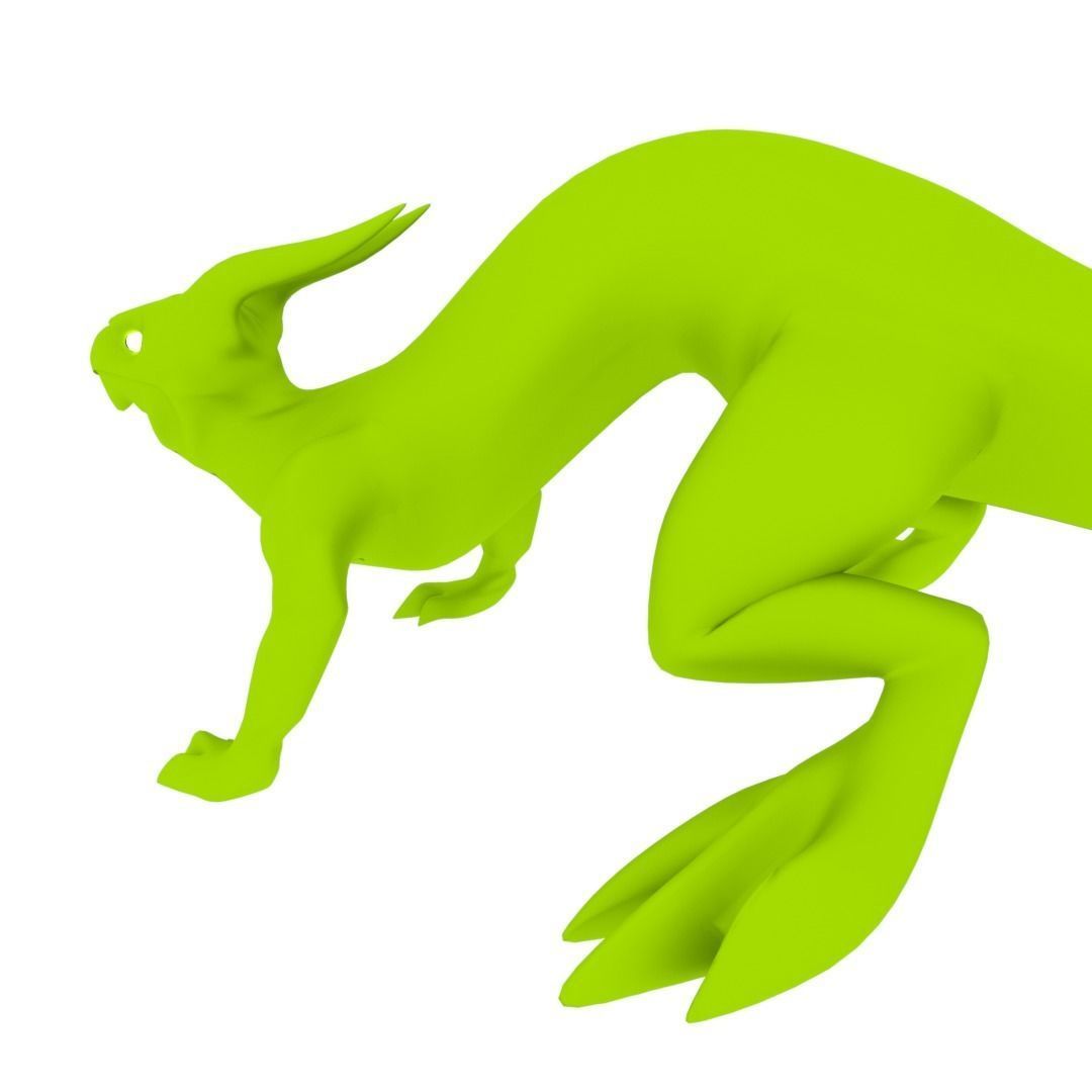 Lizard Dragon SMALL Low-poly 3D model_13