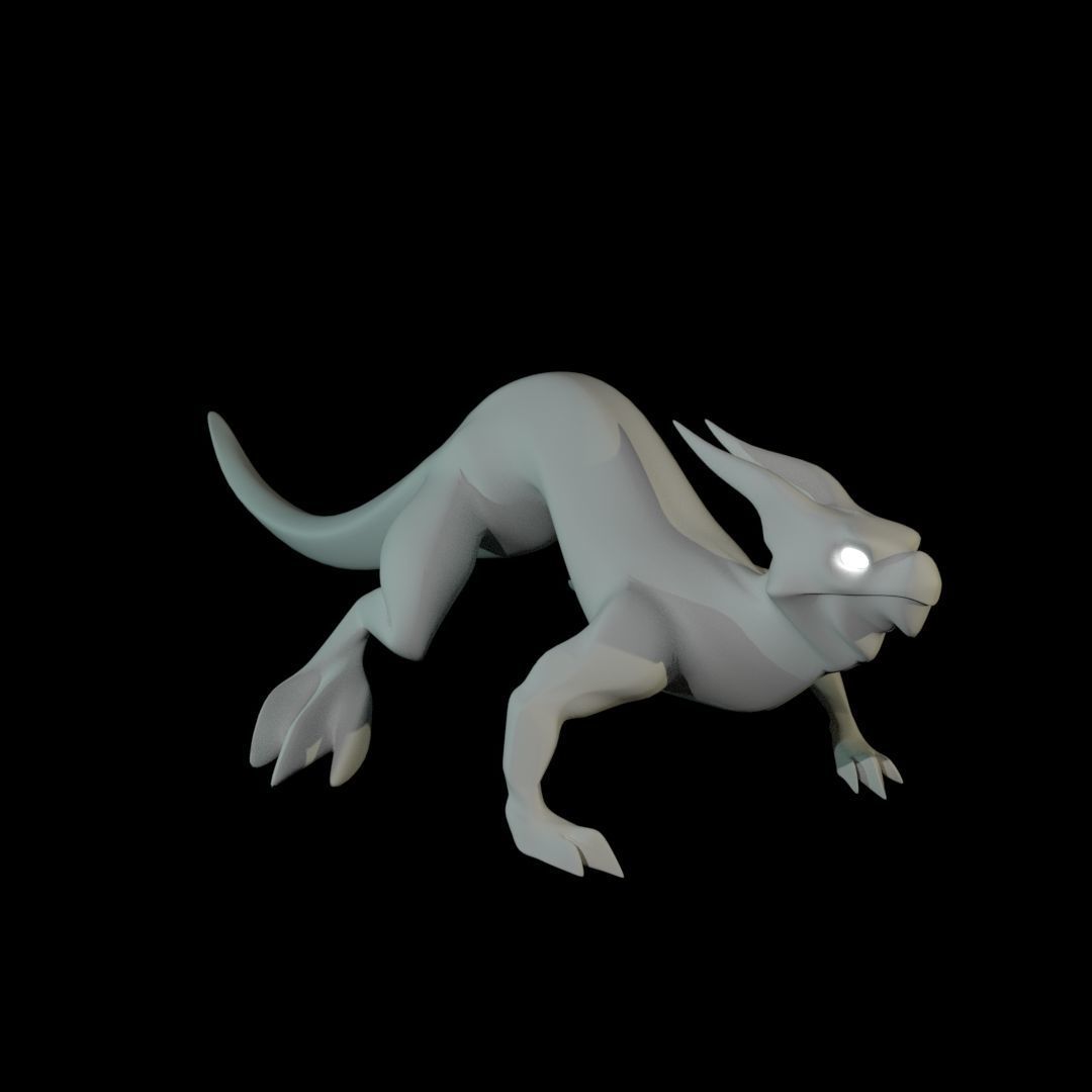 Lizard Dragon SMALL Low-poly 3D model_56