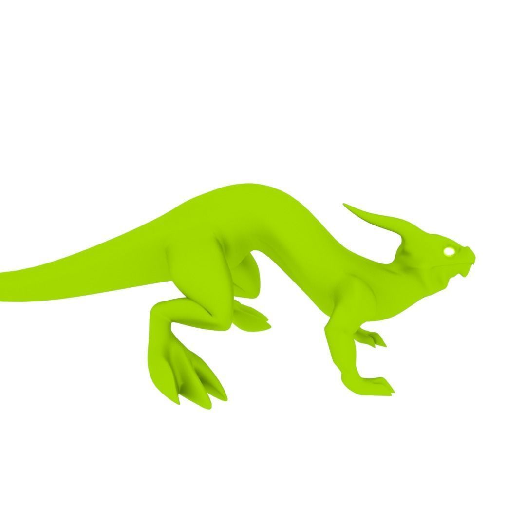 Lizard Dragon SMALL Low-poly 3D model_28