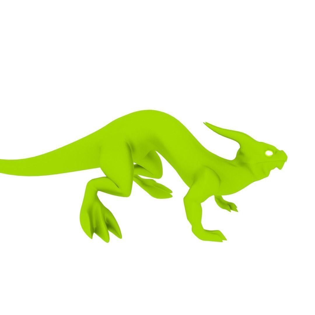 Lizard Dragon SMALL Low-poly 3D model_27