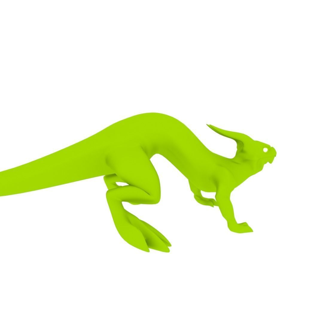 Lizard Dragon SMALL Low-poly 3D model_30