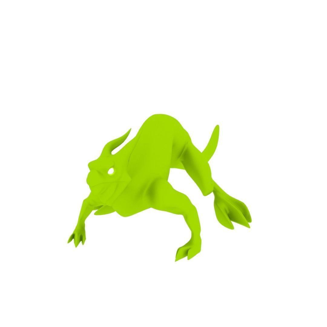 Lizard Dragon SMALL Low-poly 3D model_54