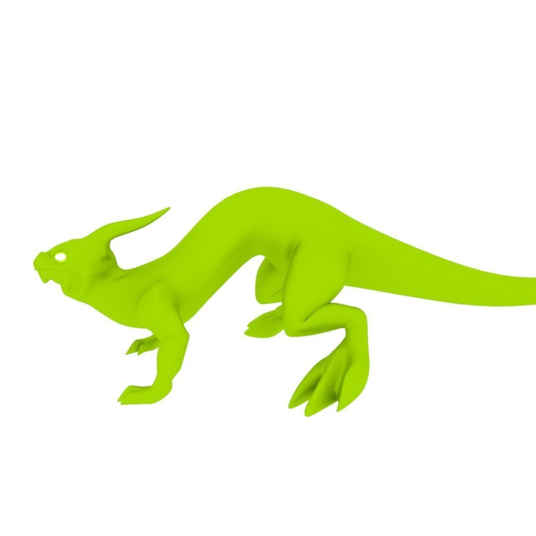 Lizard Dragon SMALL Low-poly 3D model_48