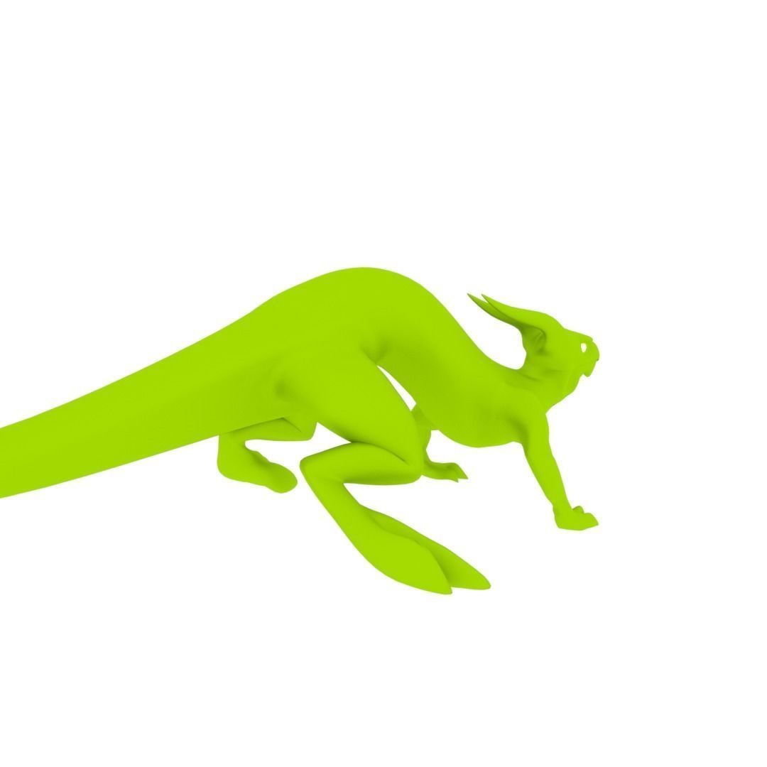 Lizard Dragon SMALL Low-poly 3D model_32