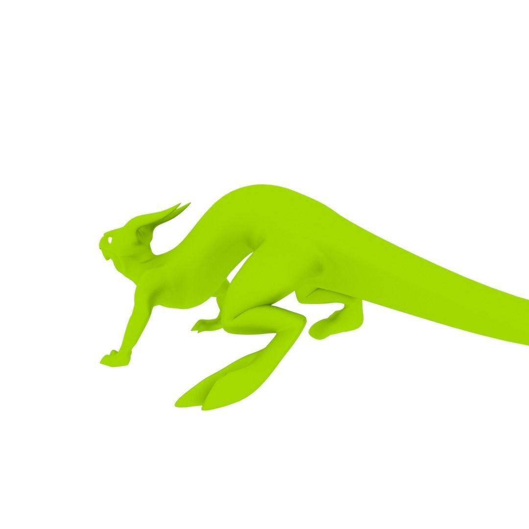 Lizard Dragon SMALL Low-poly 3D model_44
