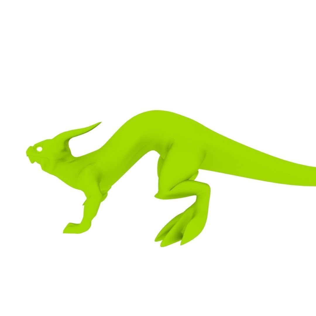 Lizard Dragon SMALL Low-poly 3D model_47