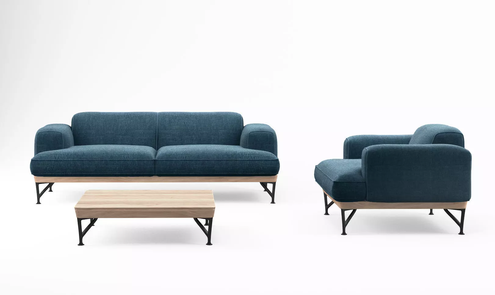 De la Espada armstrong sofa and armchair 3D model