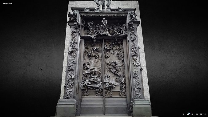 Rodin Gates of Hell photogrammetry scan 3D model