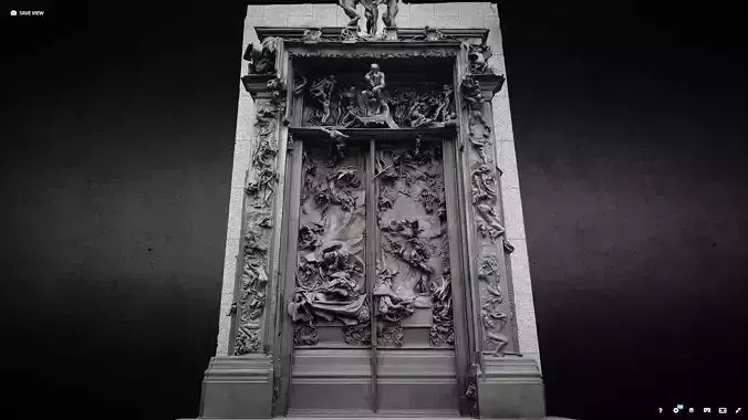 Rodin Gates of Hell photogrammetry scan 3D model