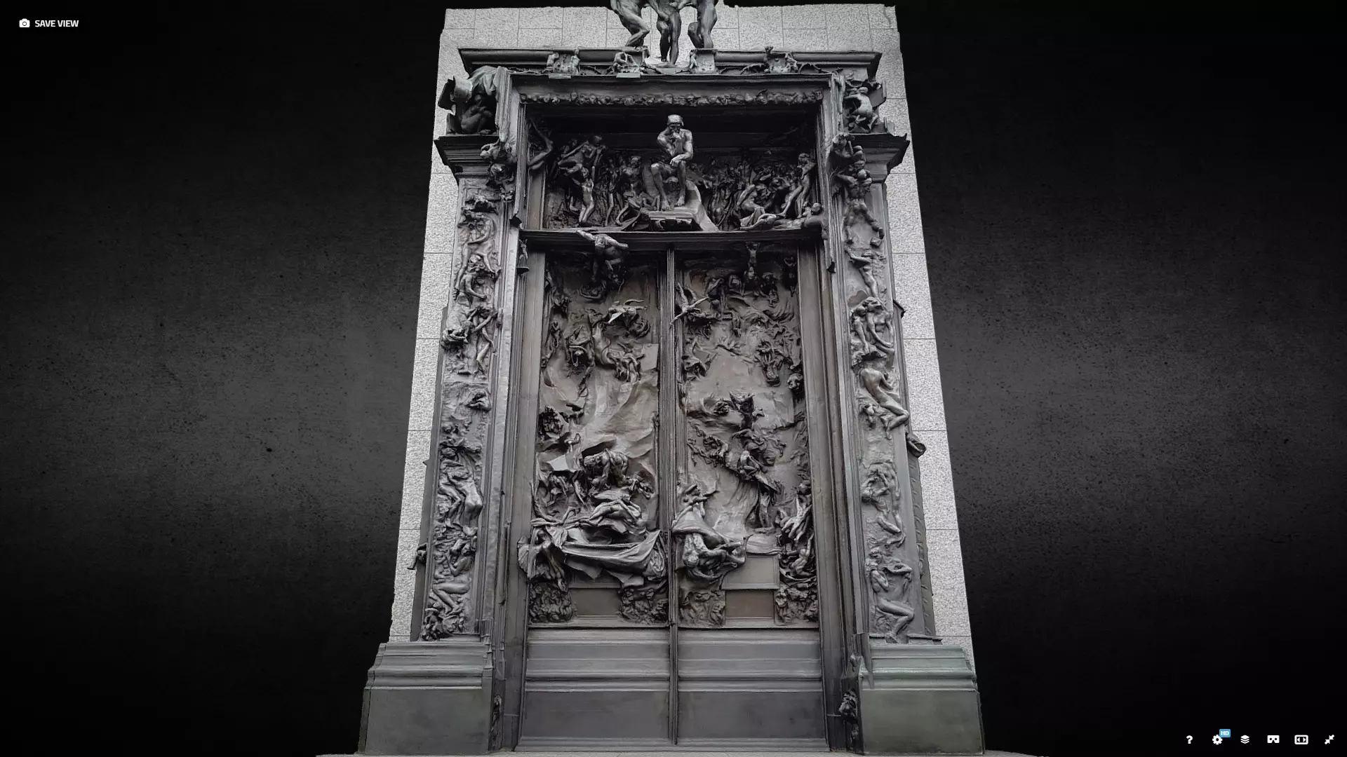 Rodin Gates of Hell photogrammetry scan 3D model_0