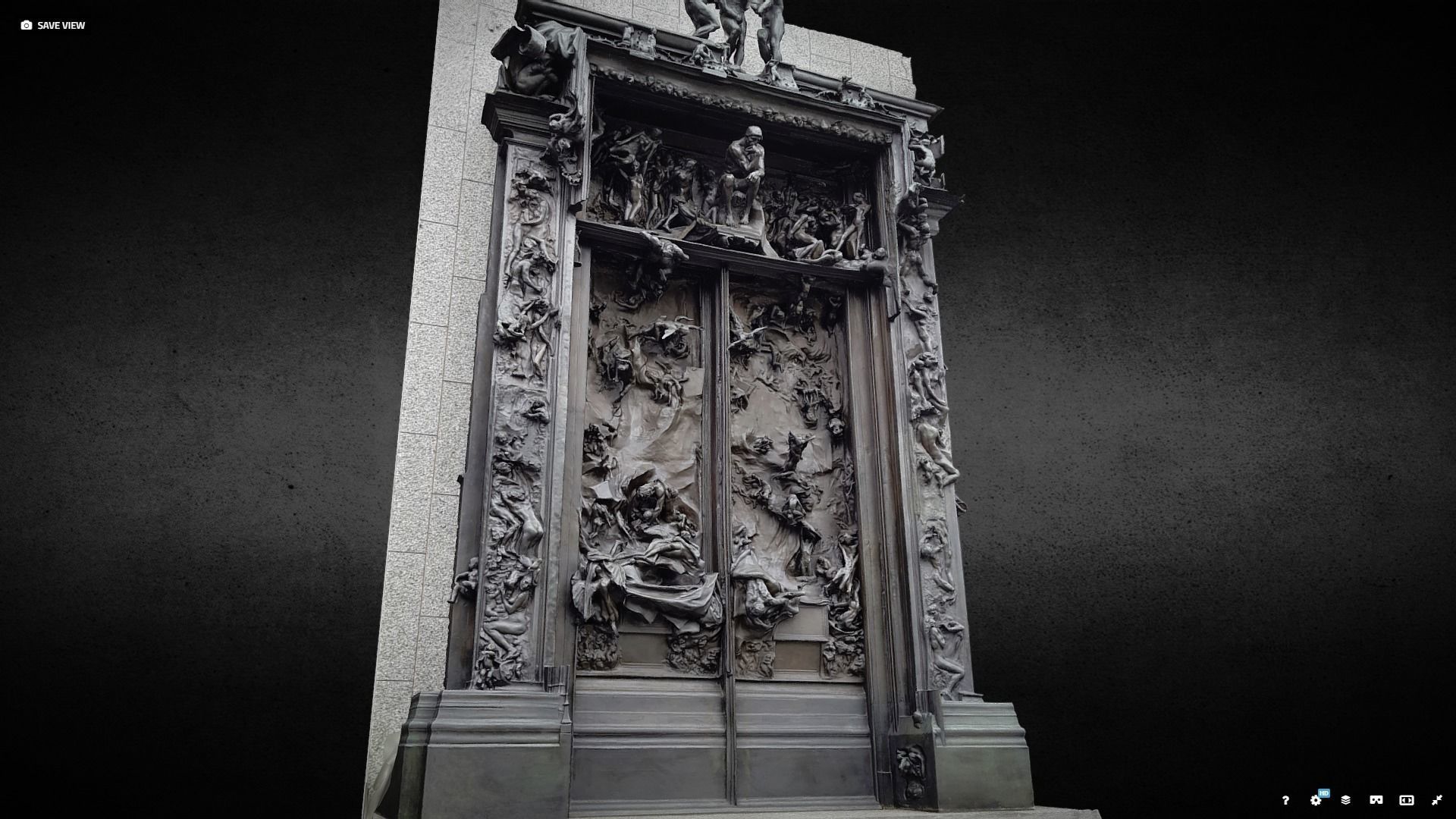 Rodin Gates of Hell photogrammetry scan 3D model_2