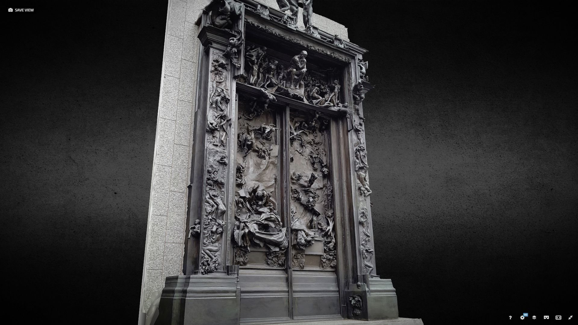 Rodin Gates of Hell photogrammetry scan 3D model_3