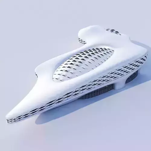 Futuristic building 8 3D model