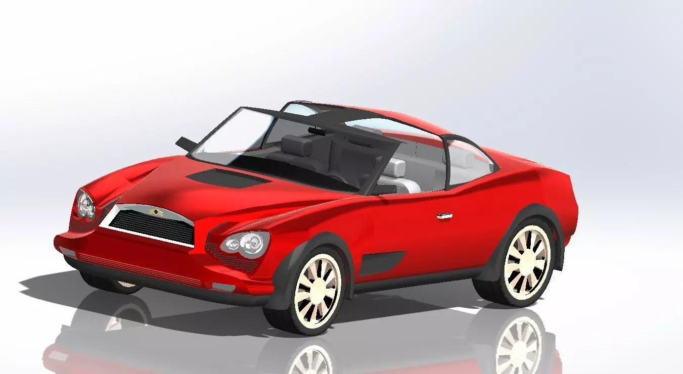 Sporty sports car Free 3D model