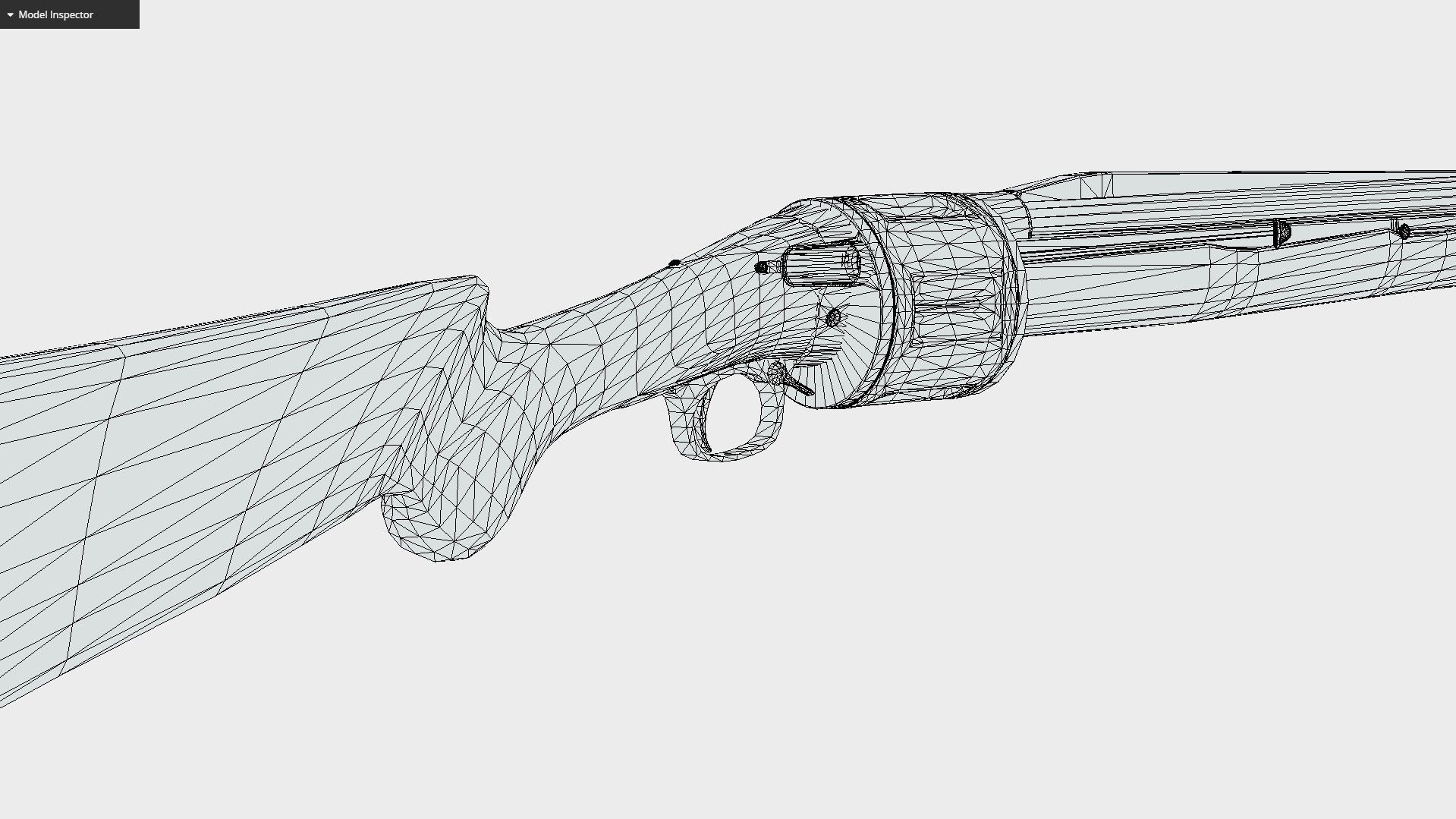 Becker Revolving Shotgun Low-poly 3D model_6