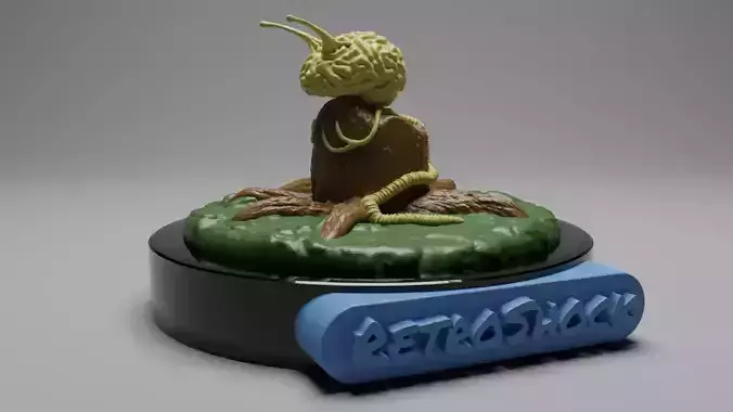 Fiend Without a Face - 3D Print concept - RetroShock Free 3D print model