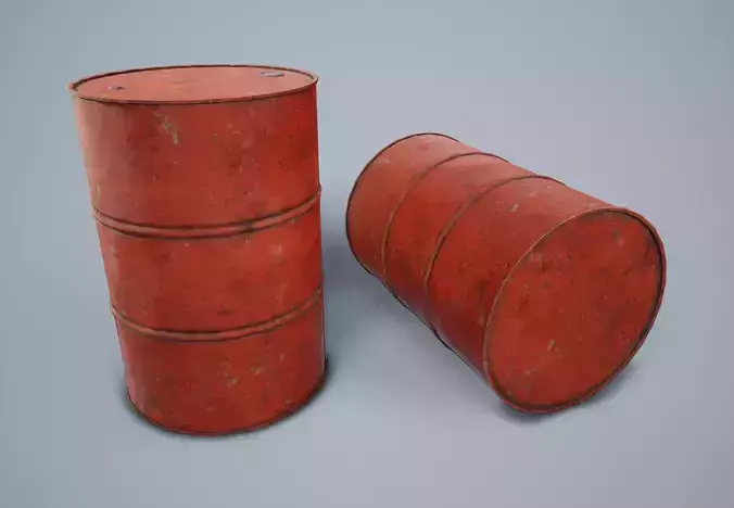 Oil Drum PBR Game Ready