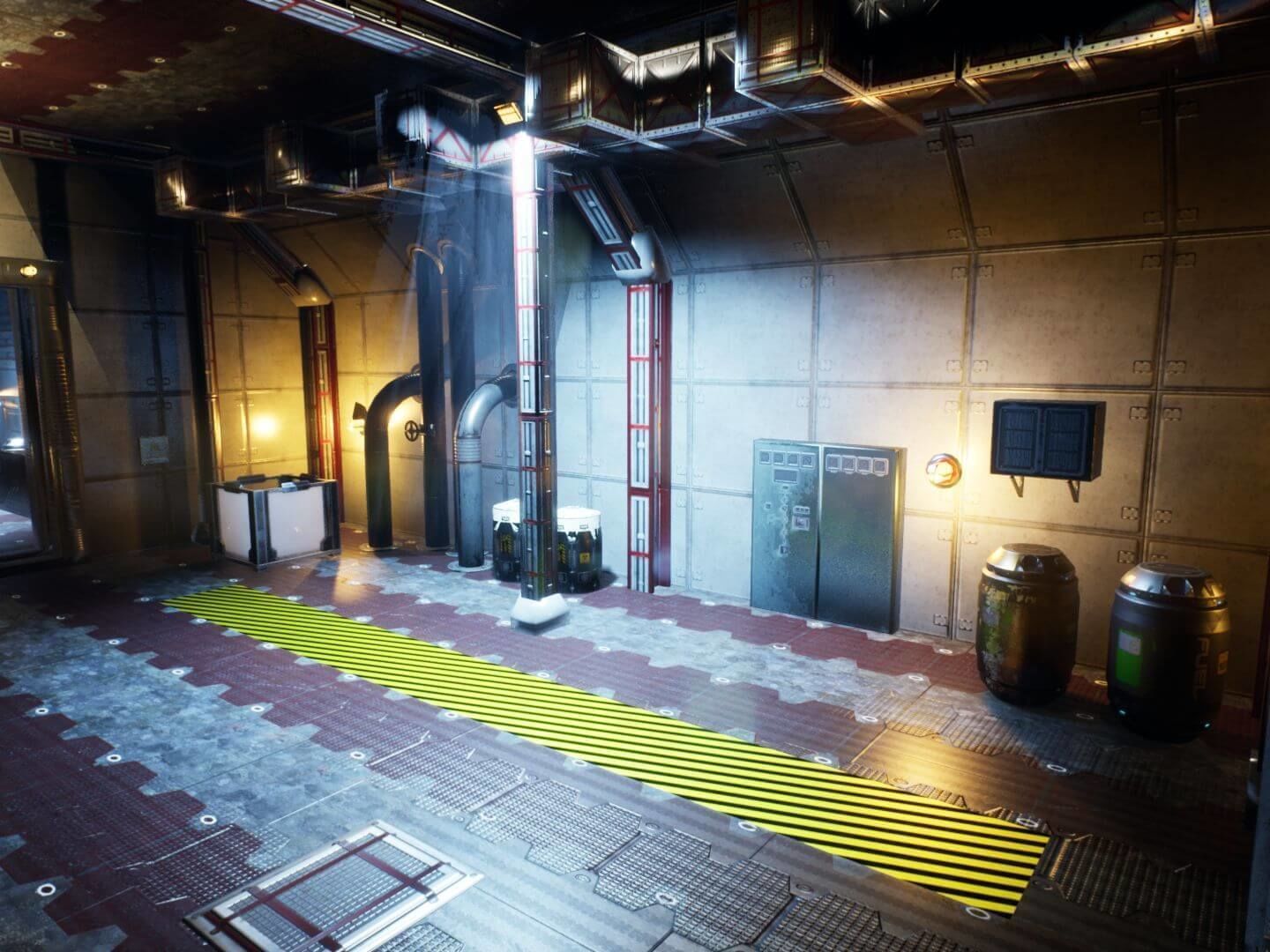 SF Base for Unreal Low-poly 3D model_5