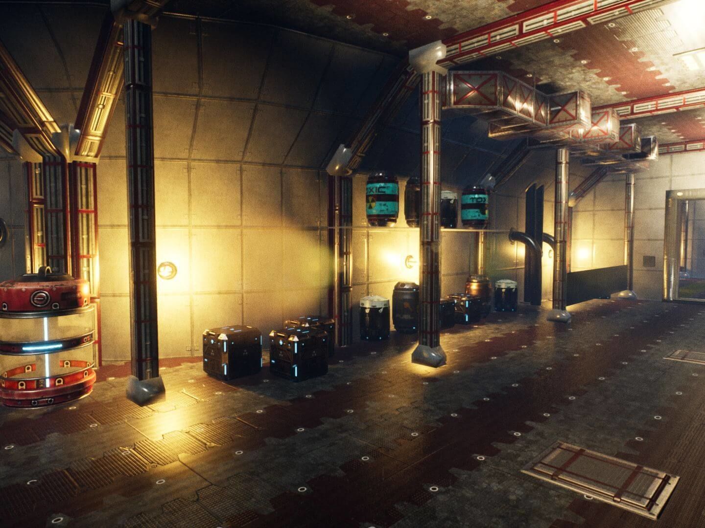 SF Base for Unreal Low-poly 3D model_9