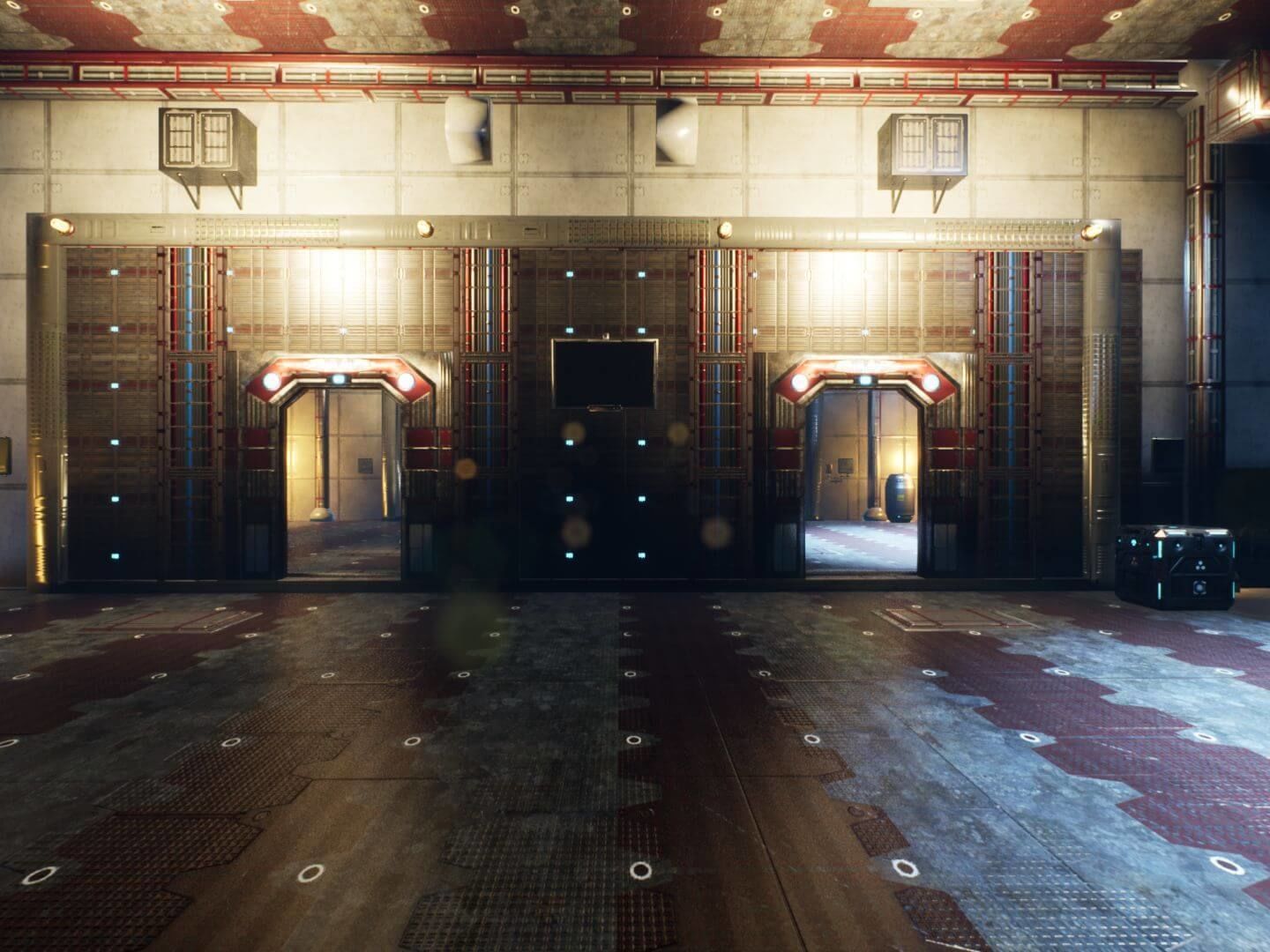 SF Base for Unreal Low-poly 3D model_2