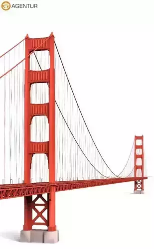 Golden Gate Bridge San Francisco - 3D Building Models