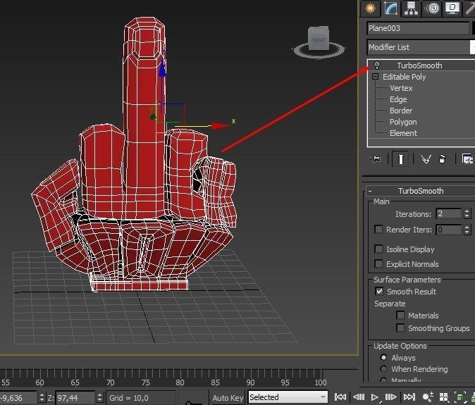 Phone stand middle finger 3D print model_19