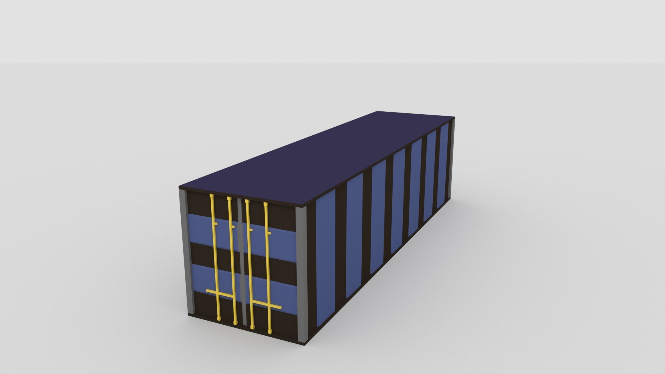 Low-Poly Cartoon Train Pack Free low-poly 3D model_1