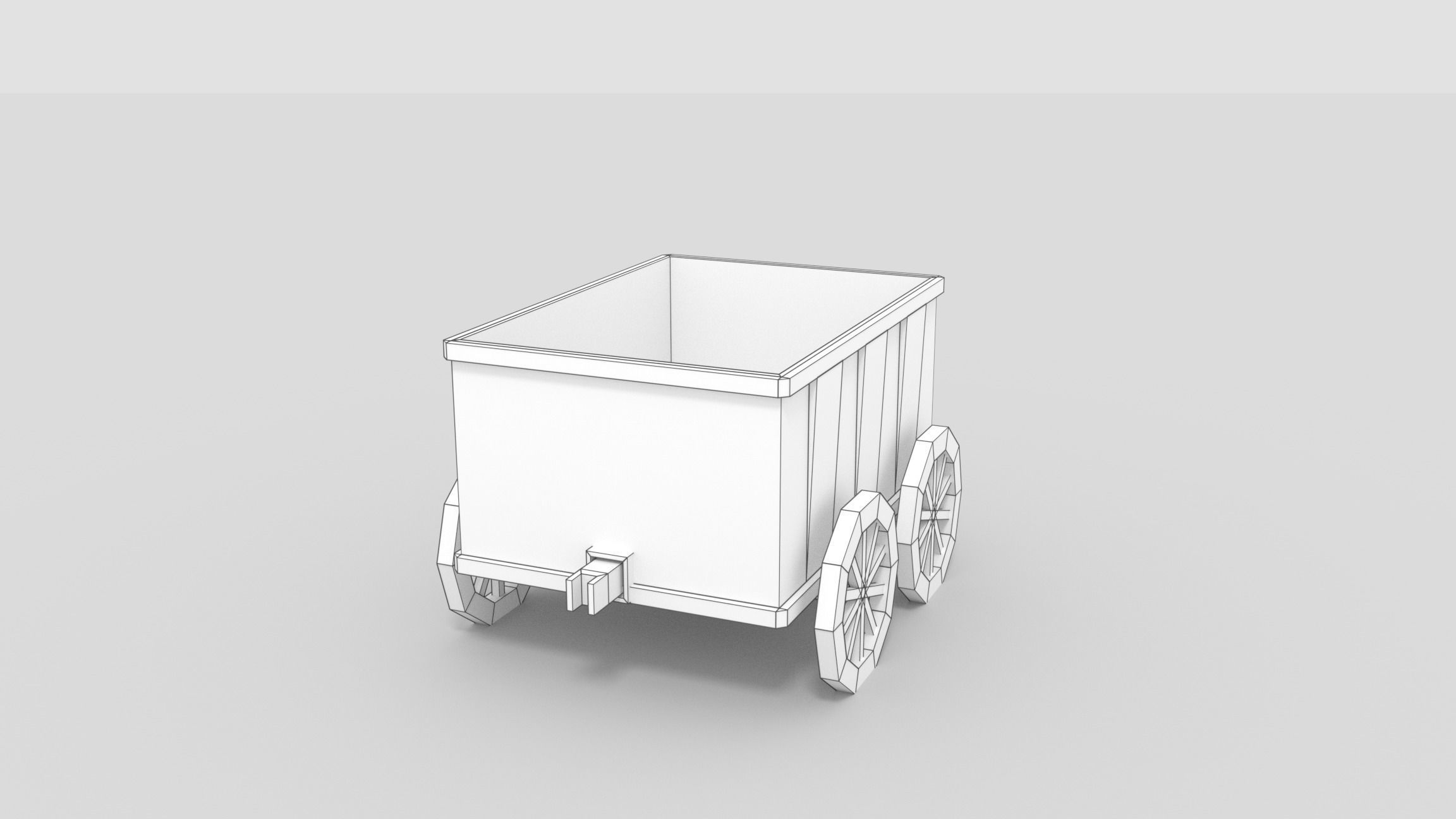 Low-Poly Cartoon Train Pack Free low-poly 3D model_15