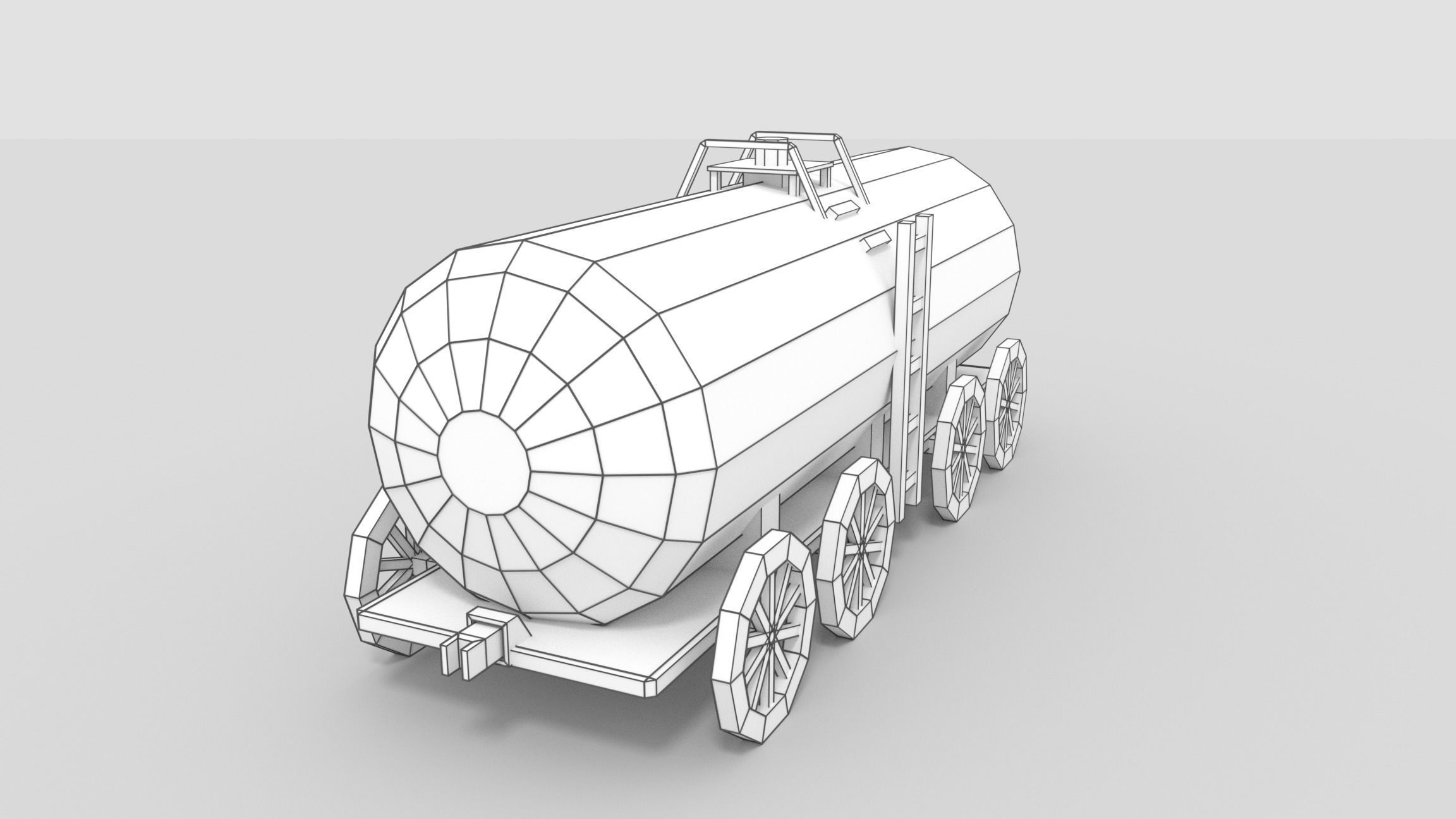 Low-Poly Cartoon Train Pack Free low-poly 3D model_7