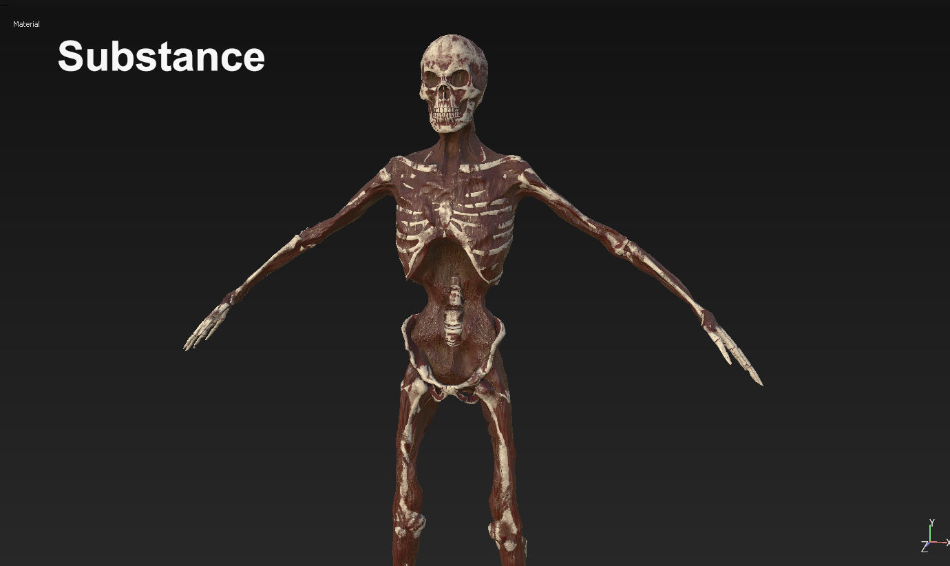 Zombie Rigged Low-poly 3D model_11