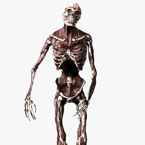 Zombie Rigged Low-poly 3D model
