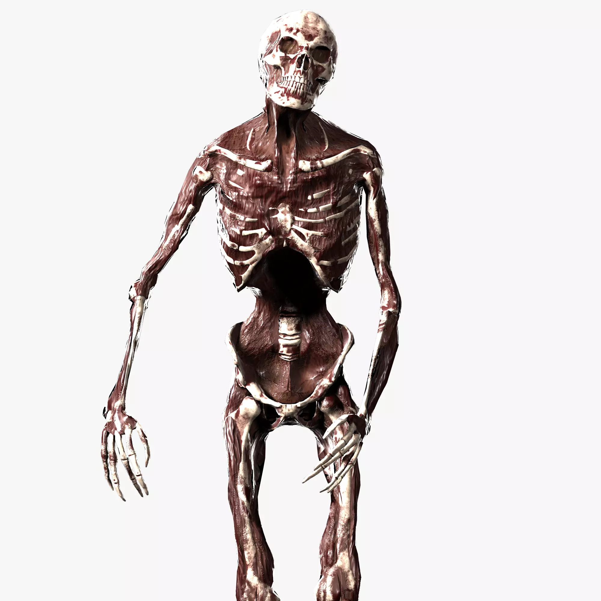 Zombie Rigged Low-poly 3D model_0