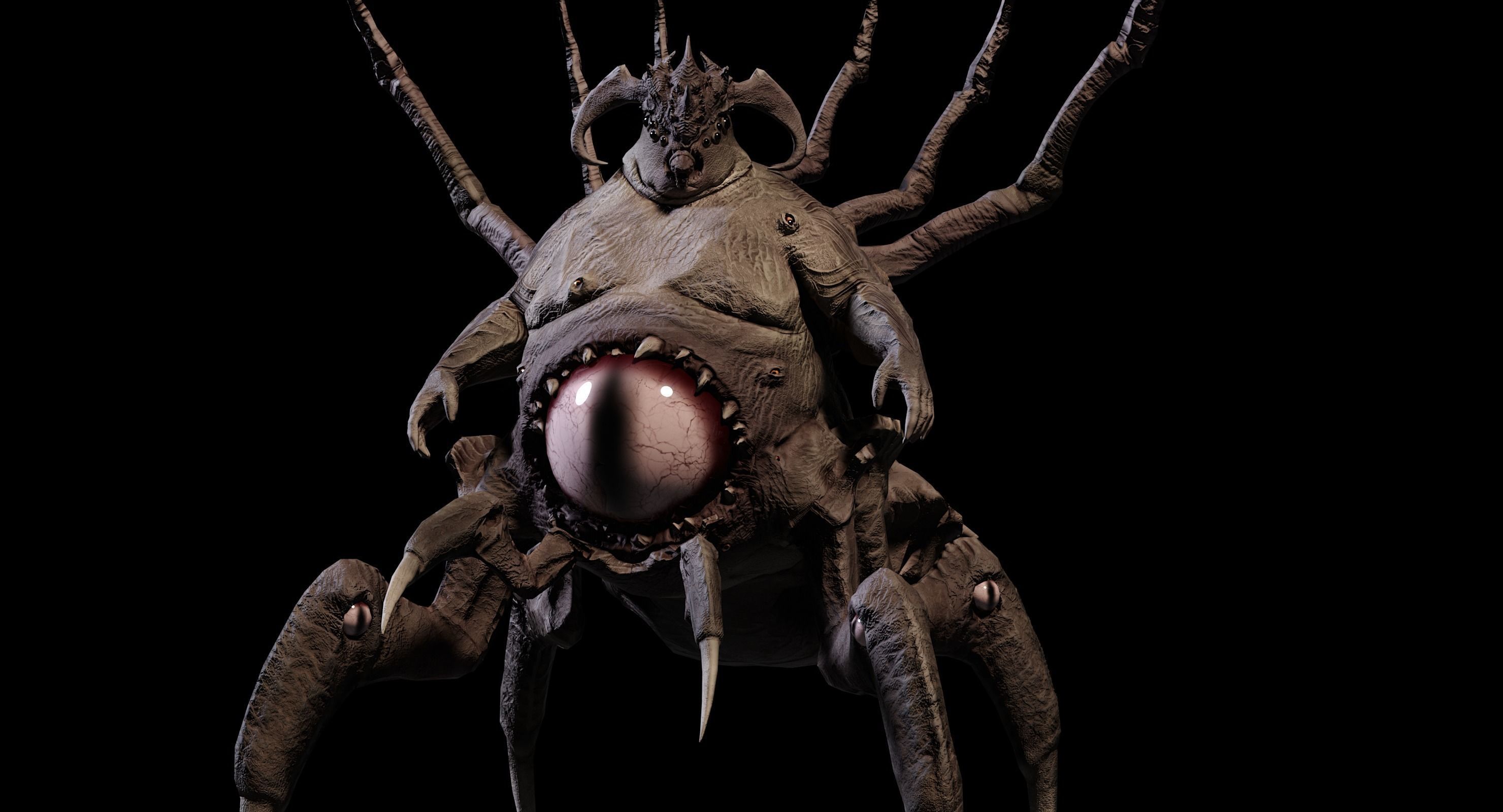 Creature Crawler Low-poly 3D model_5