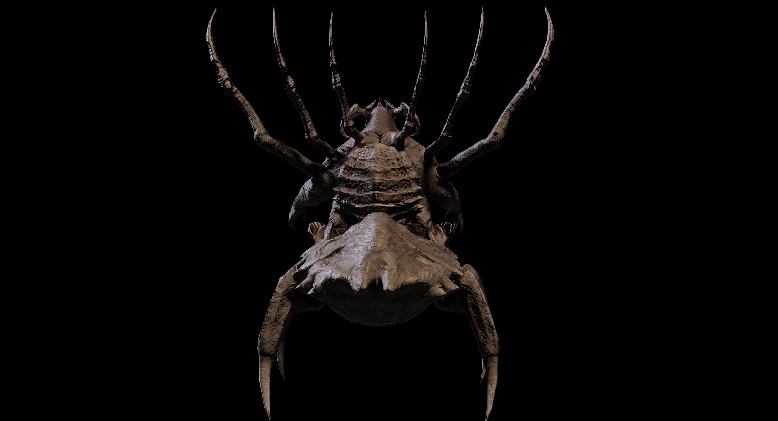 Creature Crawler Low-poly 3D model_3