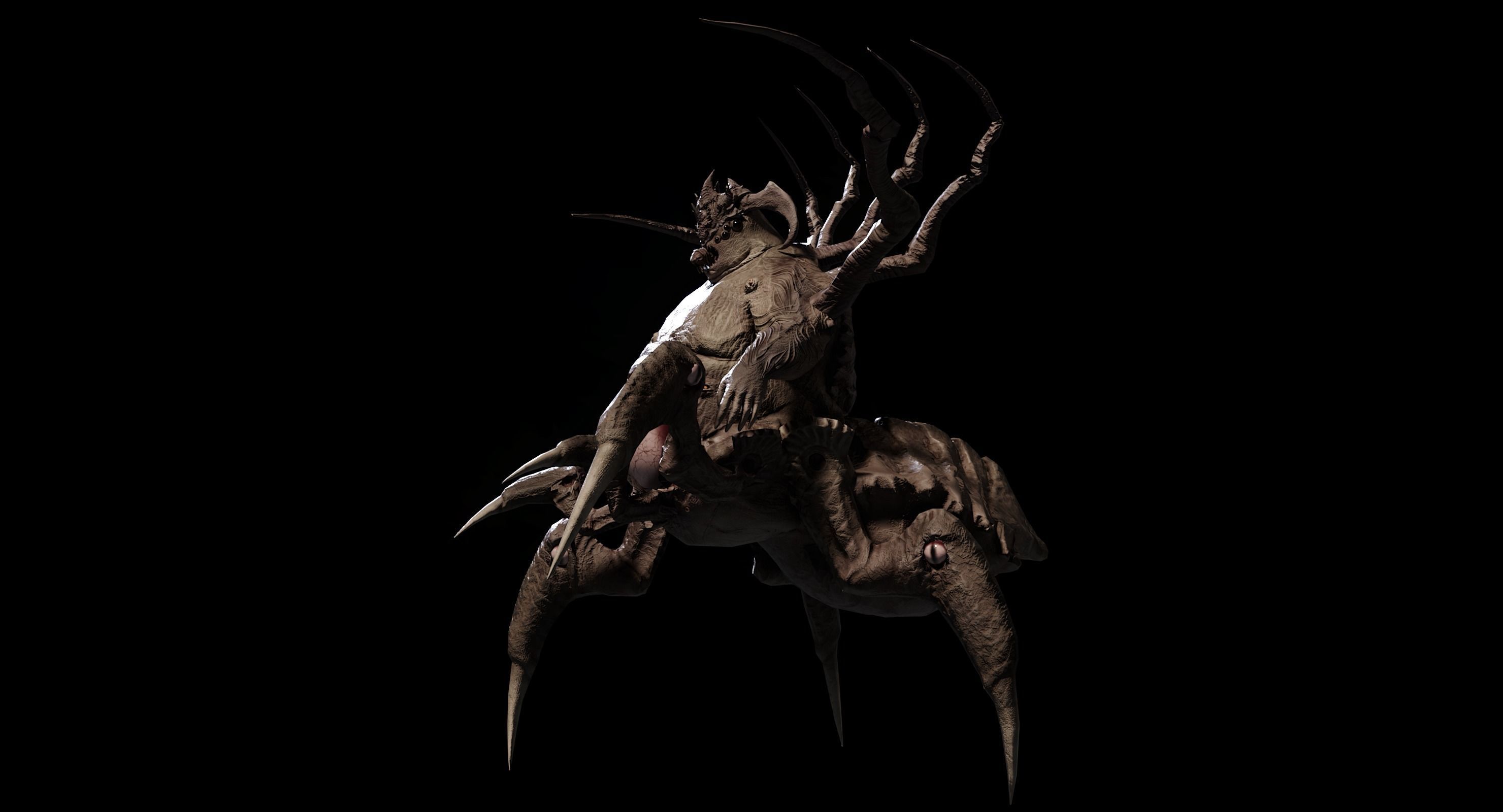 Creature Crawler Low-poly 3D model_7