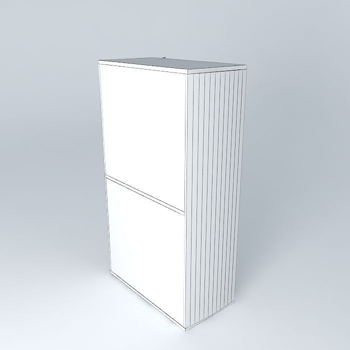 Huawei Cabinet with E9000 Server Hosting Platform Free 3D model_4