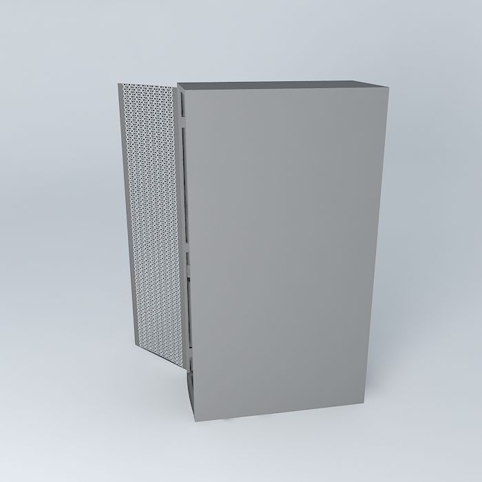Huawei Cabinet with E9000 Server Hosting Platform Free 3D model_2