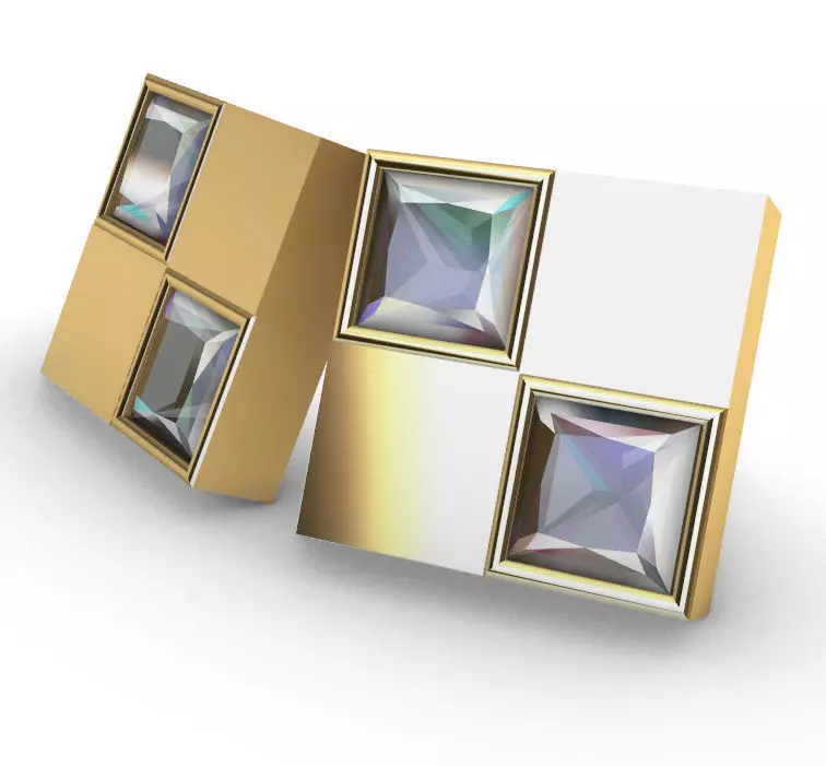 Square Earrings 5mm Free 3D print model
