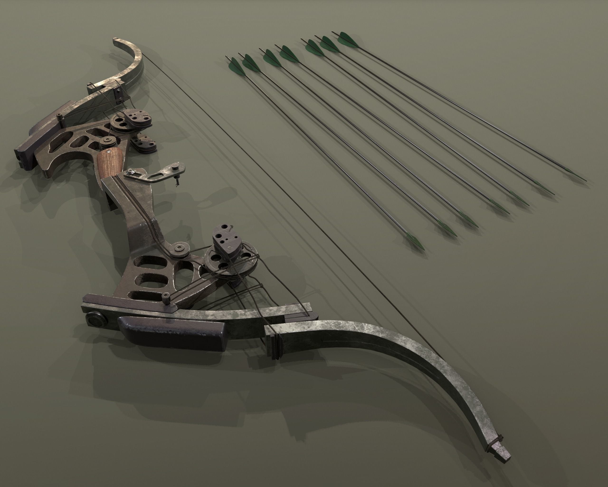 Oneida Kestrel - bow and arrow 3D model_1