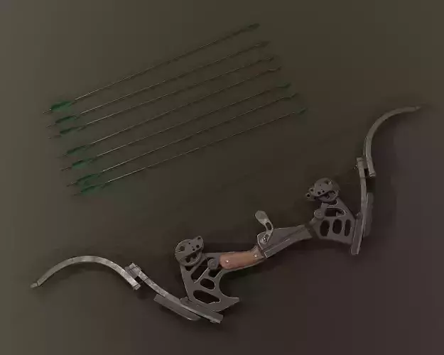 Oneida Kestrel - bow and arrow 3D model