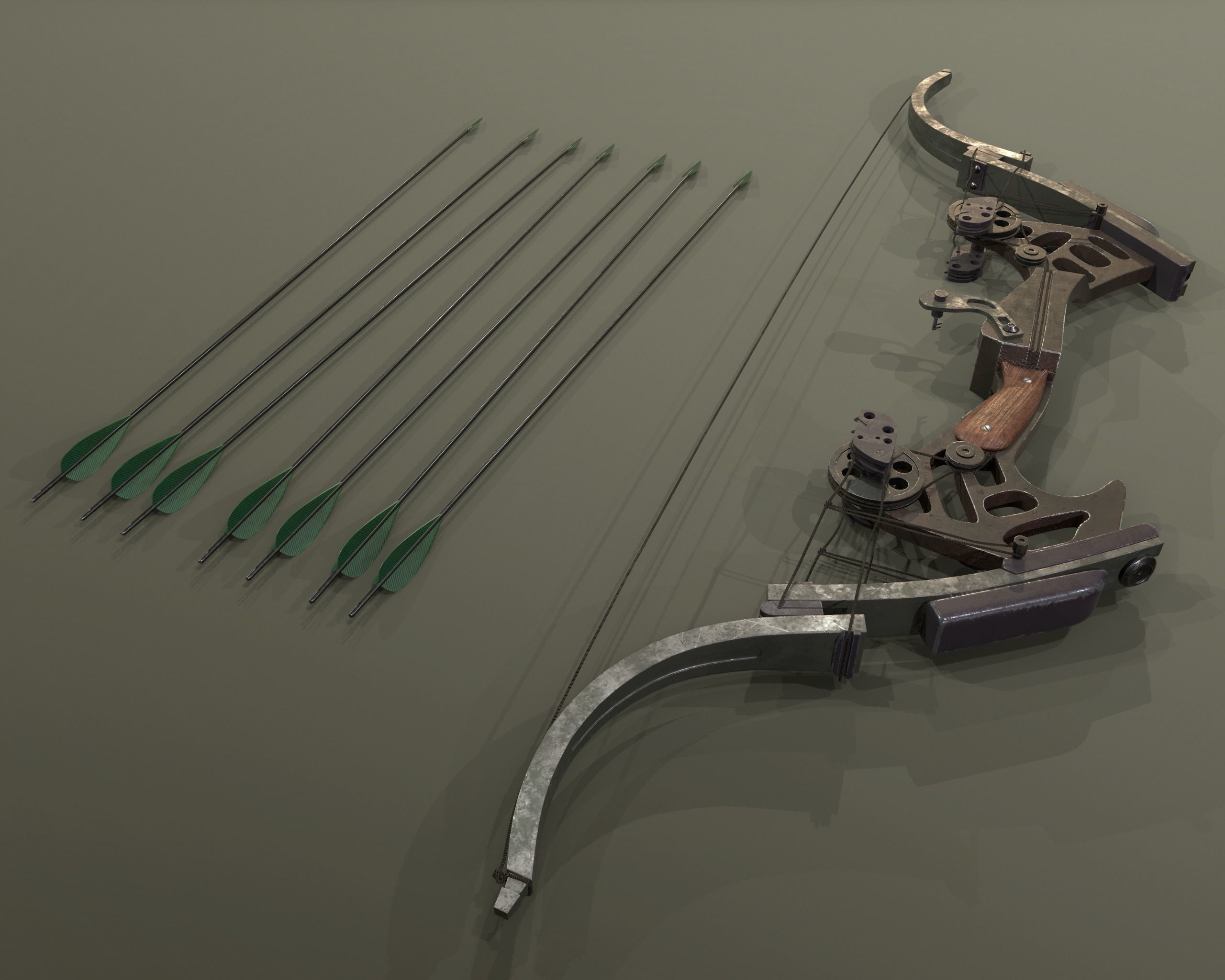 Oneida Kestrel - bow and arrow 3D model_3