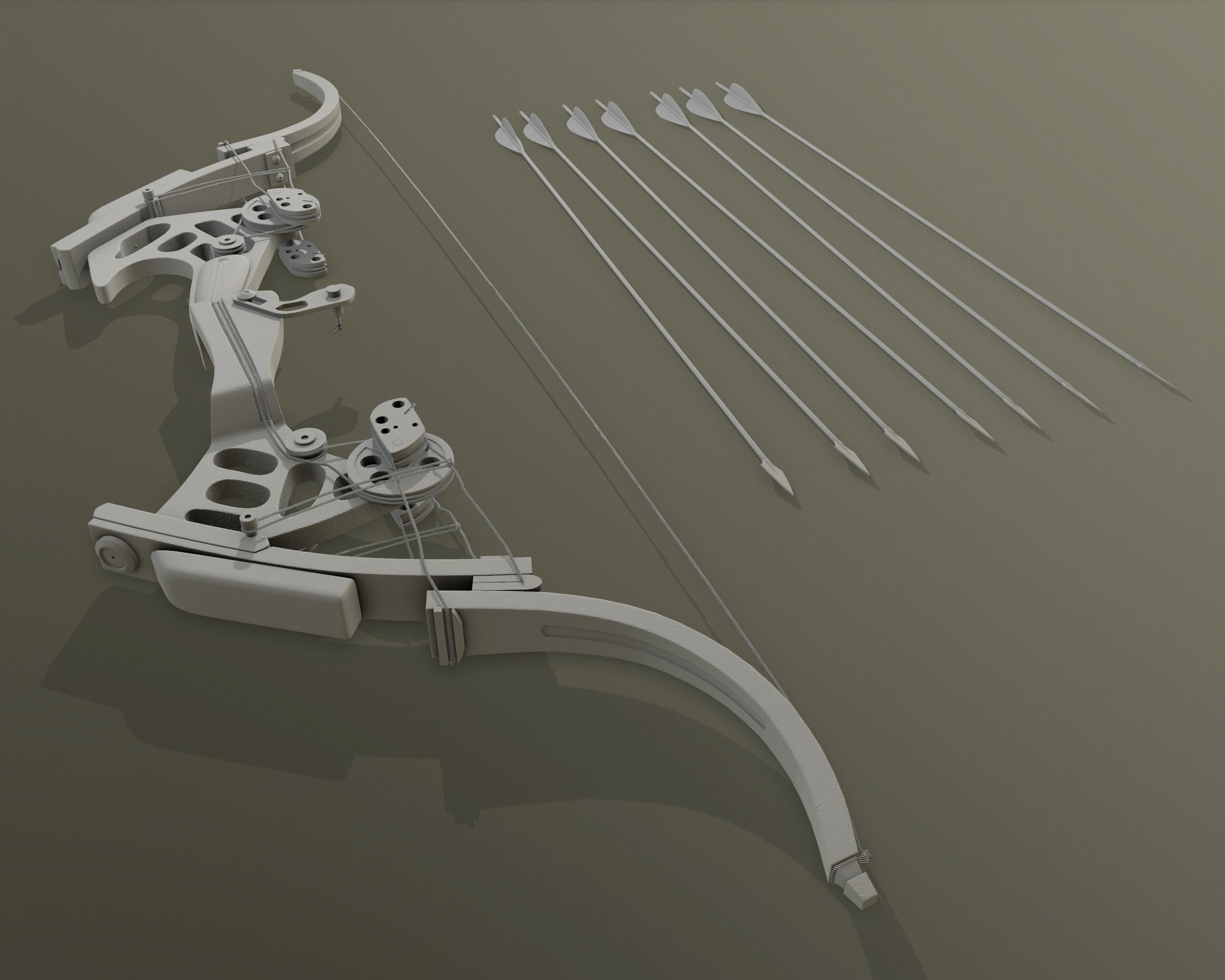 Oneida Kestrel - bow and arrow 3D model_12